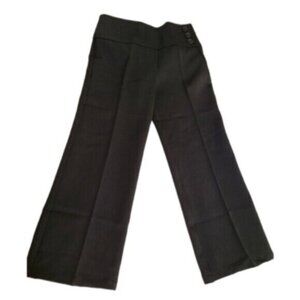 Girl's Black Pleated Preppy Dressy School Formal Dress Pants Size 5